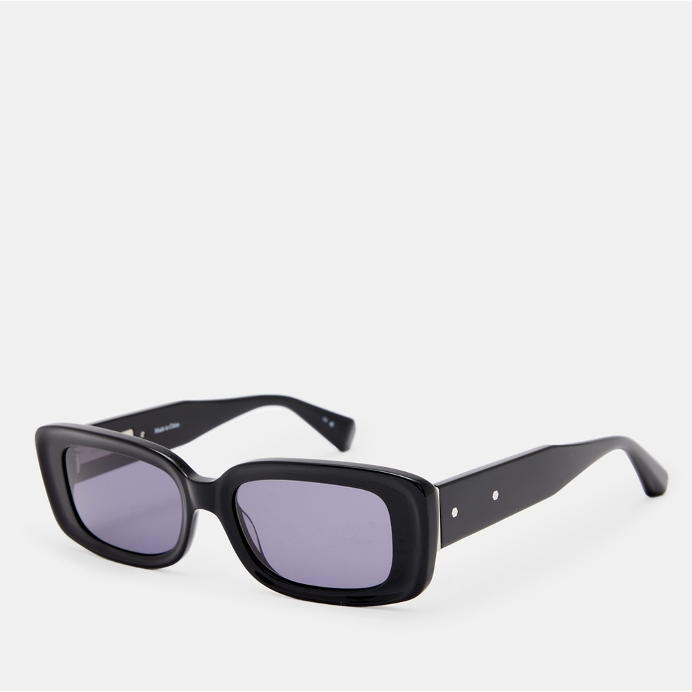 NEW AllSaints Sunglasses Sonic Rectangular Shaped BLACK Men women unisex
